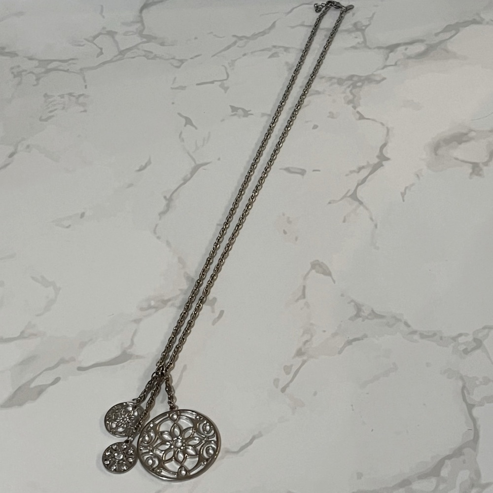 Express Medallion Long Chain Necklace